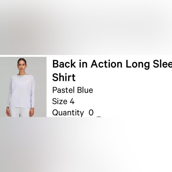 New Condition Lululemon Back In Action Long Sleeve Top - Picture 5 of 5